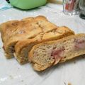 みりさな母's cooksnap of when they made 混ぜて焼くだけバナナいちごパウンドケーキ.