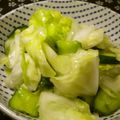 大魔女's cooksnap of when they made 春キャベツときゅうりの、生姜入り塩もみ♬.
