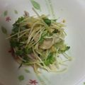 ぽちお823's cooksnap of when they made 豚肉とミョウガ、カイワレの酢味噌和え.