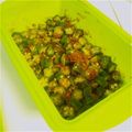 まえぽん☆'s cooksnap of when they made 簡単☆オクラのかつお節和え.