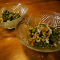 boofoochee's cooksnap of when they made オクラとふわふわしらすのおかか和え.