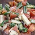 クッキングりな's cooksnap of when they made 簡単★ｵｸﾗとｴﾘﾝｷﾞとﾄﾏﾄのサラダ.
