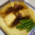 しゅぶた's cooksnap of when they made ひき肉入り高野豆腐と茄子の揚げ煮.