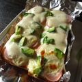 たなか家's cooksnap of when they made アボカドとソーセージのグラタン風トースト.