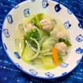 ふたごゆき's cooksnap of when they made 青梗菜と肉団子の＊＊春雨スープ.