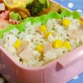 Natsutach's cooksnap of when they made コーンとベーコンのおにぎり.