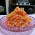 ぽっぽぺぺ's cooksnap of when they made 人参とたくあんの胡麻酢和え.