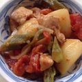 てとぎつね's cooksnap of when they made ■チキン＆オクラ＆じゃが芋の生トマト煮■.