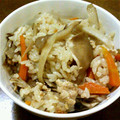 おーちゃん＠'s cooksnap of when they made ゴボウのそぼろ炊き込みご飯.
