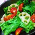 お抹茶まかろん's cooksnap of when they made 焼きれんこん入りサラダ.