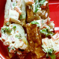 saki1230's cooksnap of when they made かにかま＆かいわれのちくわ詰め（改良版）.