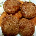 りゅたんまま's cooksnap of when they made ※子供が作る簡単ハンバーグ.