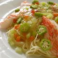 ルクルーゼ☆'s cooksnap of when they made 蟹かまのジュレパスタ柚子胡椒風味.