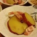 こやんく's cooksnap of when they made さつま芋とベーコンの蜂蜜煮.