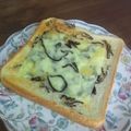 ゆみらんたん's cooksnap of when they made 男が作る塩昆布＆チーズトースト.