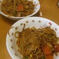 このみん家's cooksnap of when they made 海外在住の方必見！！パスタｄｅ焼きそば.