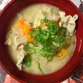 ゆかりりりー's cooksnap of when they made 具がたっぷり、豚汁！！～白味噌ベース～.