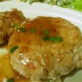 ふーあ's cooksnap of when they made れんこん入り和風あんかけ鶏肉ハンバーグ.
