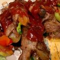 musclelady's cooksnap of when they made 薄切り牛肉の野菜巻きのトマト煮.
