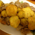 ayumouka's cooksnap of when they made 豚とさつまいものウェイパーマヨ炒め.