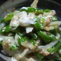 みかるxxx's cooksnap of when they made ピーマン・玉葱・椎茸のお好みソース和え.