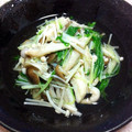 kinaapy's cooksnap of when they made きのこと三つ葉のおひたし.
