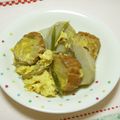 たけのこみかん's cooksnap of when they made 仙台麩(油麩)と里芋の卵とじ煮.