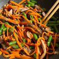 ame-ikuru's cooksnap of when they made ~いんげん人参牛肉の甘辛炒め~.