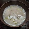 milestone★'s cooksnap of when they made 体ぽかぽか♪喉にいいレンコンスープ.