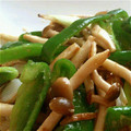 ほーま's cooksnap of when they made しめじとピーマンの塩麹炒め.