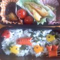 花よりプラチナ's cooksnap of when they made キャラ弁　水族館.