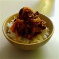 まかてぃん's cooksnap of when they made *青じそ&にんにくチャップ牛丼*.