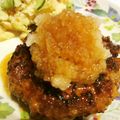 おつね's cooksnap of when they made ポン酢と大根おろしのあっさりハンバーグ.