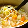 青空レモン's cooksnap of when they made 給食を再現　ヘルシースープ☪.