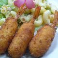 ママフィオ's cooksnap of when they made かさましエビフライ　海老コロッケ　お弁当.