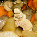 sebasutinn's cooksnap of when they made こんにゃくと大根と鶏肉の炒め物.