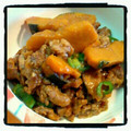 えるもー's cooksnap of when they made かぼちゃと牛肉のオイスターソース炒め☆.