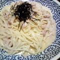お蘭's cooksnap of when they made あっさり鮭入りカルボナーラ♪.