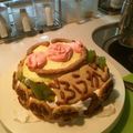 おおにしゃー's cooksnap of when they made アンパンマンケーキ.
