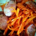 お菓子 神's cooksnap of when they made にんじんとウインナーのシンプル炒め.