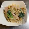 のえもゆ's cooksnap of when they made 小松菜ハム卵中華マヨ春雨サラダ.