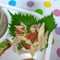 まっきー♪３７'s cooksnap of when they made ささみの梅あえ.