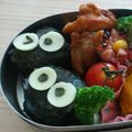 mahomaro's cooksnap of when they made お弁当★簡単まっくろくろすけおにぎり.