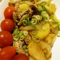 BiwacoJune's cooksnap of when they made 豚こまで生姜焼き♪ジャガイモ入り.