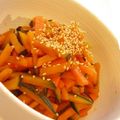 きなり's cooksnap of when they made かぼちゃと人参のキンピラ.