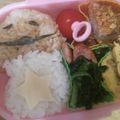 ゆーにｬﾝ's cooksnap of when they made なめこキャラ弁withウィンナー.