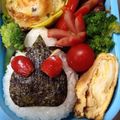 あゃmam22's cooksnap of when they made 超簡単!!仮面ライダーフォーゼ☆キャラ弁.