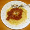 soandso's cooksnap of when they made ：トマ缶つかって濃厚♡　ミートソース+.
