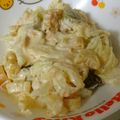 hana_4's cooksnap of when they made キャベツ鮭フレークの手抜きクリームパスタ.