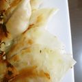 チョコチョコかえる's cooksnap of when they made ひき肉入りじゃがチーズ餃子.